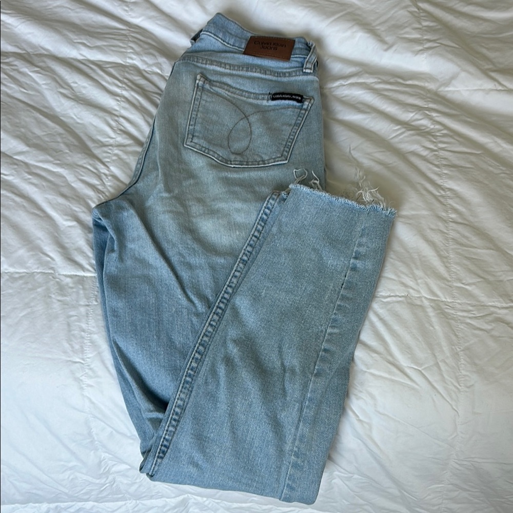 Calvin Klein Jeans Blue Ankle Cropped Denim